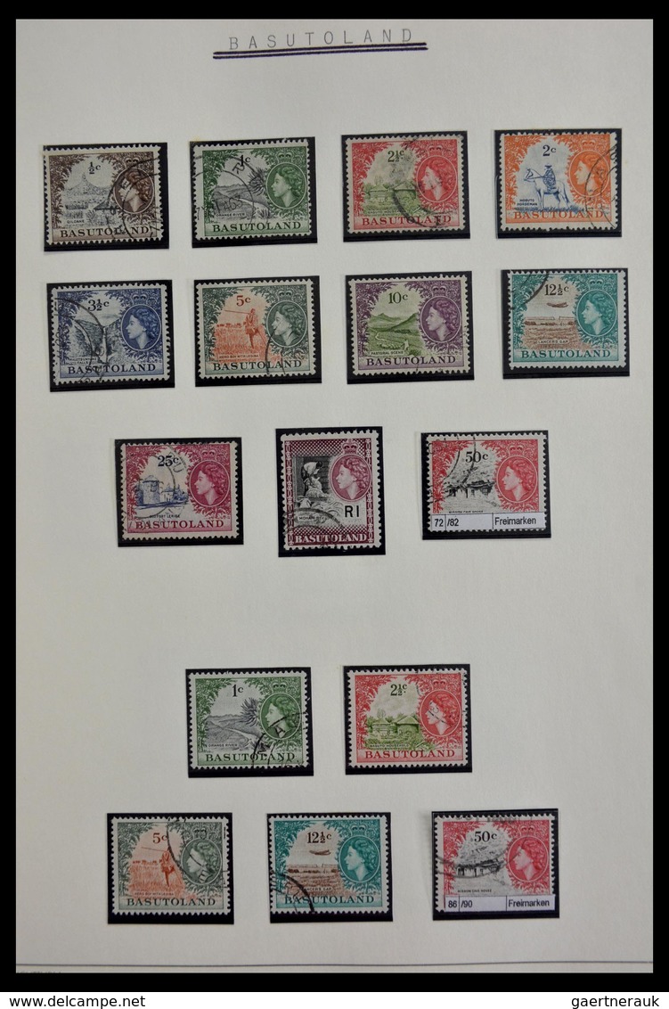 Basutoland: 1933-2000: Apparently complete, cancelled collection Basutoland/Lesotho 1933-2000 on bla