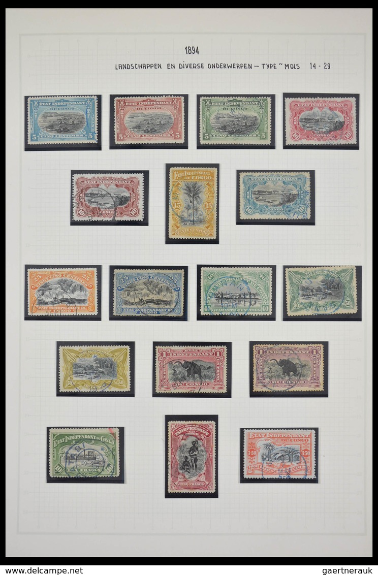 Belgisch-Kongo: 1886-1971: Well Filled, MNH, Mint Hinged And Used Collection Belgian Congo 1886-1971 - Sammlungen