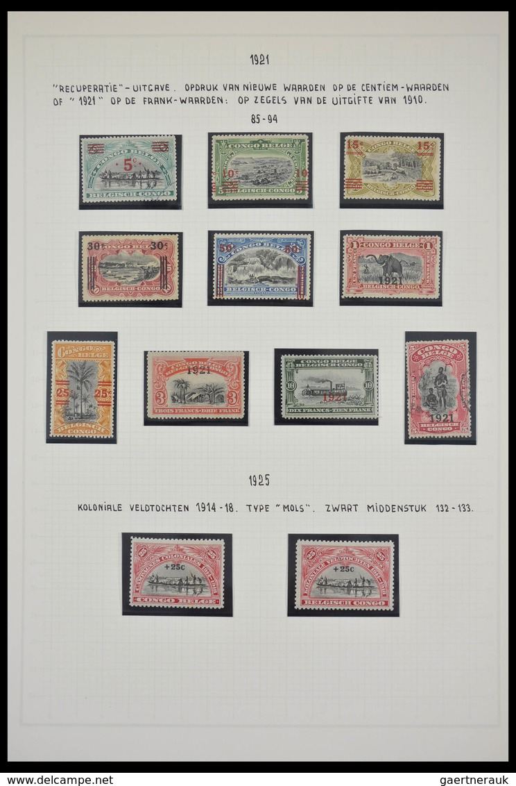 Belgisch-Kongo: 1886-1971: Well Filled, MNH, Mint Hinged And Used Collection Belgian Congo 1886-1971 - Sammlungen