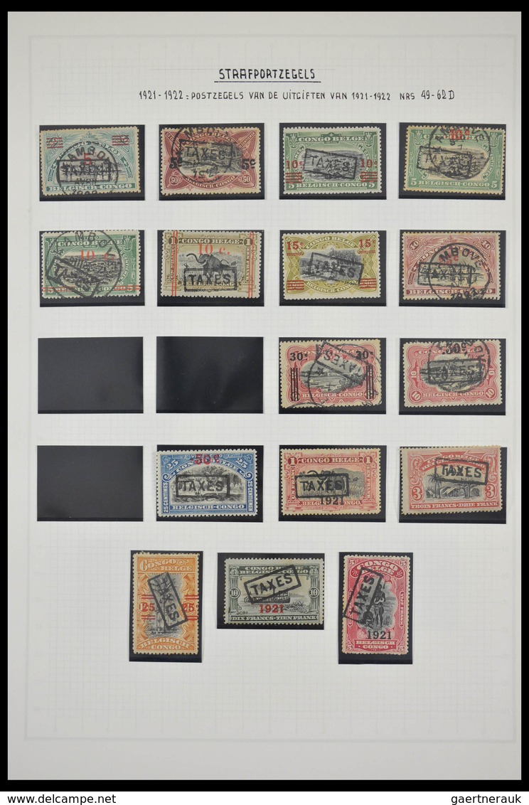 Belgisch-Kongo: 1886-1971: Well Filled, MNH, Mint Hinged And Used Collection Belgian Congo 1886-1971 - Sammlungen