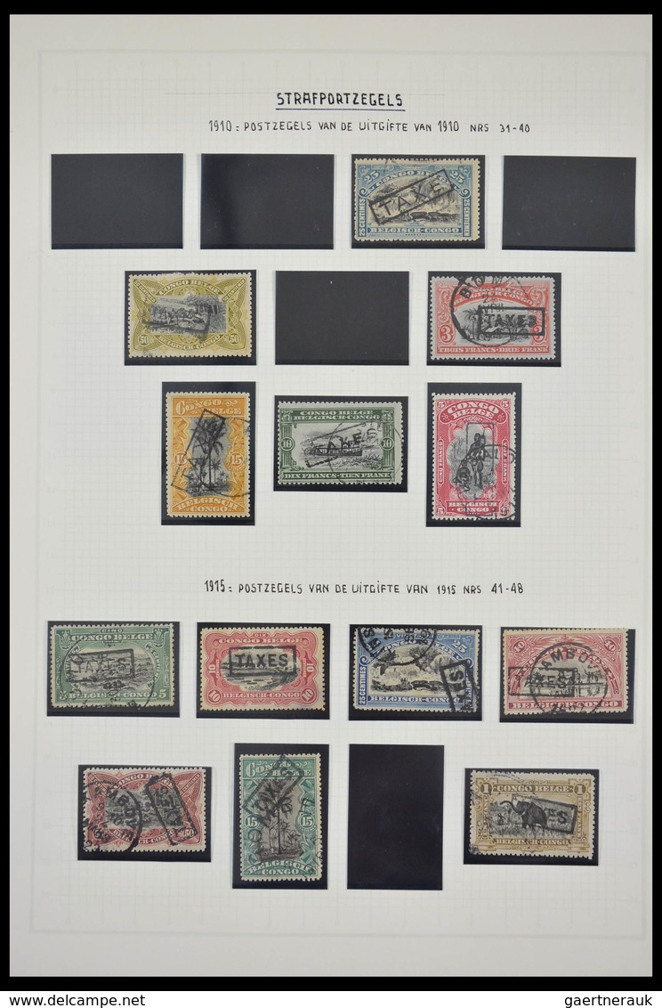 Belgisch-Kongo: 1886-1971: Well filled, MNH, mint hinged and used collection Belgian Congo 1886-1971