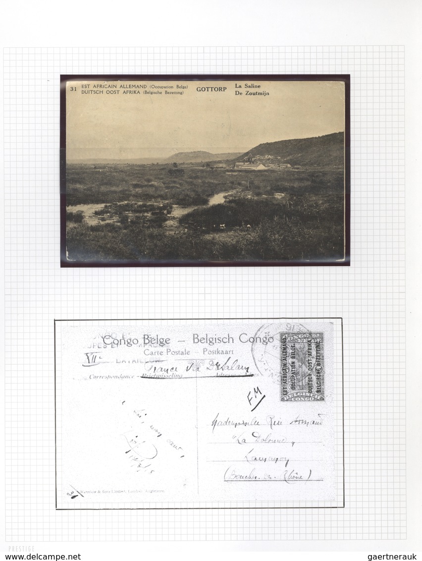 Belgisch-Kongo: 1918 (ab Ca.), Sammlung Von 37 Ganzstücken Mit Bezug Auf Belgisch Kongo, Dabei Etlic - Sammlungen