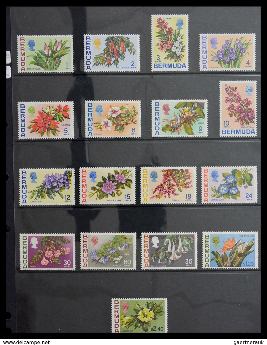 Bermuda-Inseln: 1865-2008: Very well filled, MNH, mint hinged and used collection Bermuda 1865-2008