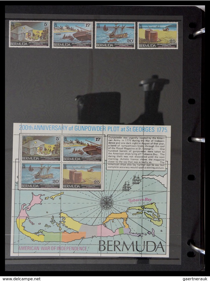 Bermuda-Inseln: 1865-2008: Very well filled, MNH, mint hinged and used collection Bermuda 1865-2008