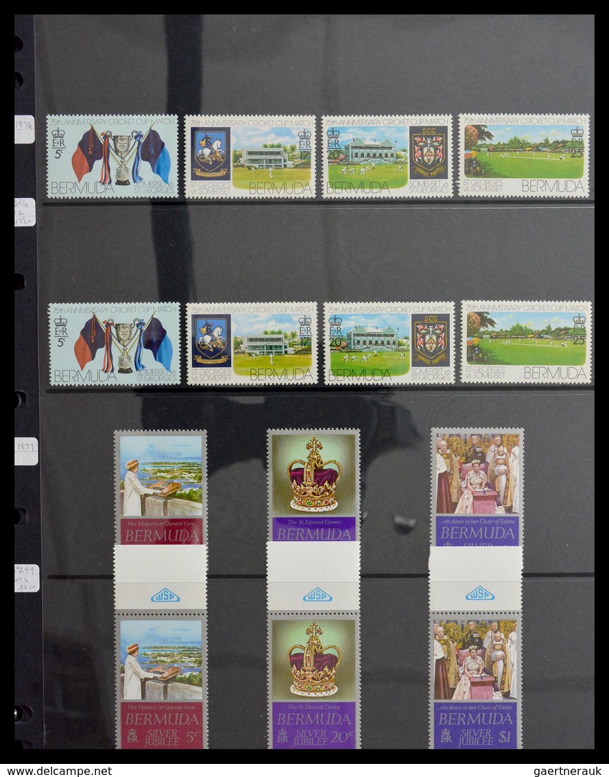 Bermuda-Inseln: 1865-2008: Very well filled, MNH, mint hinged and used collection Bermuda 1865-2008