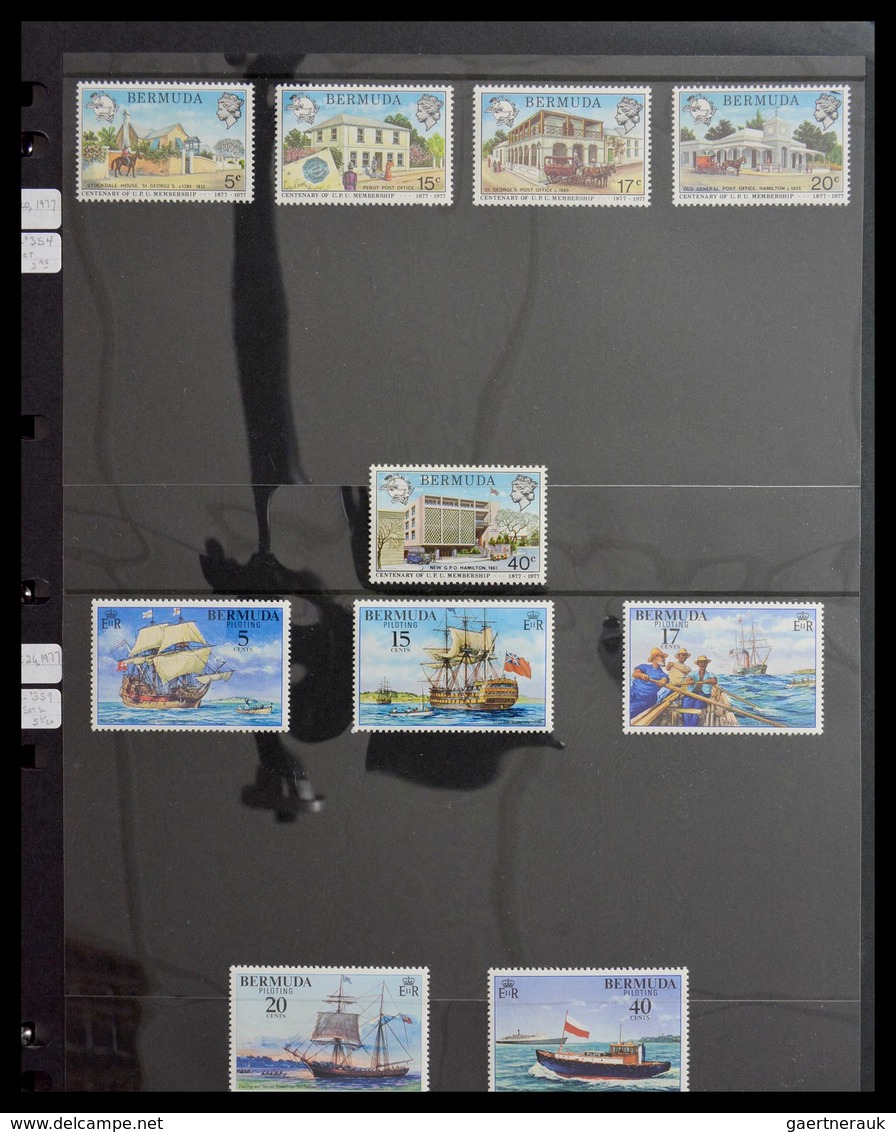 Bermuda-Inseln: 1865-2008: Very well filled, MNH, mint hinged and used collection Bermuda 1865-2008