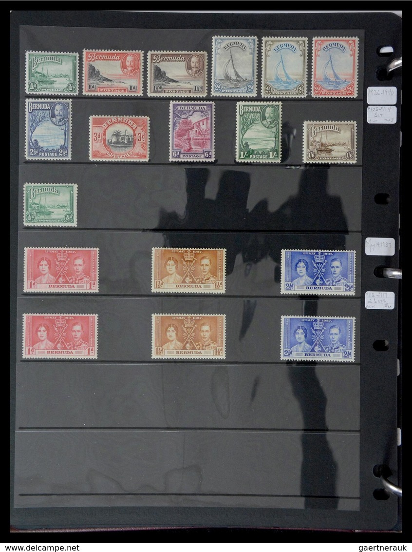 Bermuda-Inseln: 1865-2008: Very well filled, MNH, mint hinged and used collection Bermuda 1865-2008