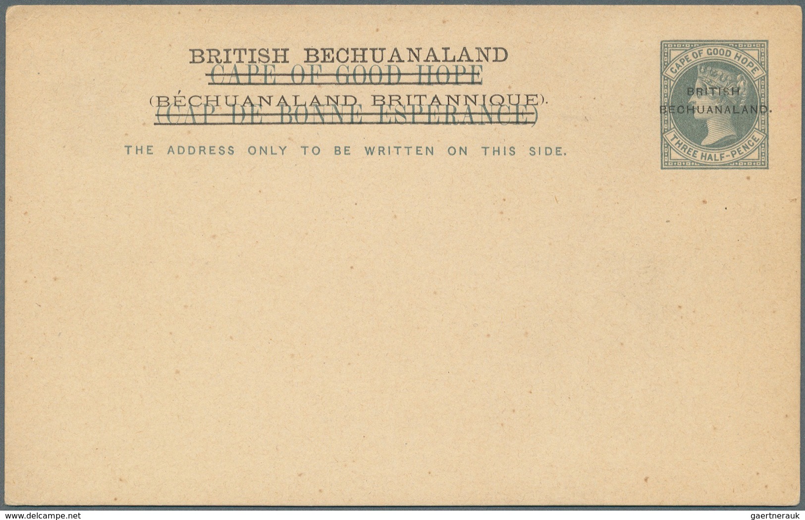 Betschuanaland: 1886/90, 17 Unused Postal Stationery Cards, Different Types In Good To Very Good Con - 1885-1964 Herrschaft Von Bechuanaland