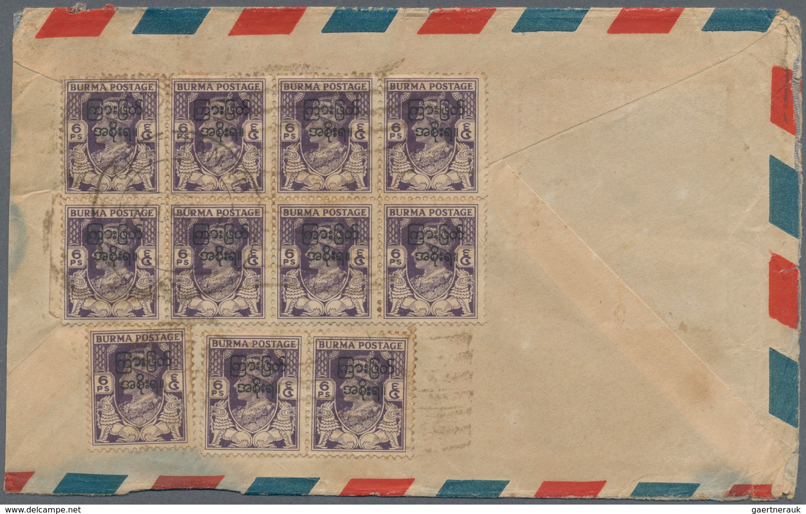 Birma / Burma / Myanmar: From 1900 (ca). Lot Of About 282 Items With Covers And Cards, Thereof 201 P - Myanmar (Burma 1948-...)