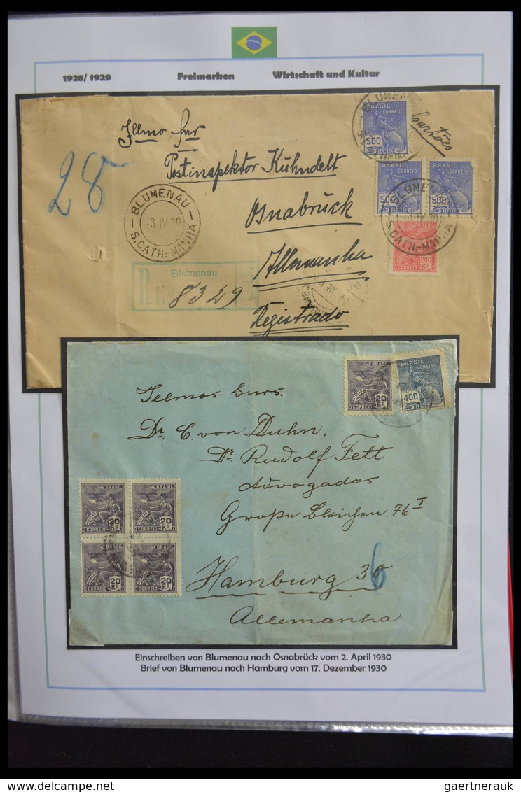 Brasilien: 1894-1964: Stunning and mouthwatering collection of mainly airmail covers, wonderful fres