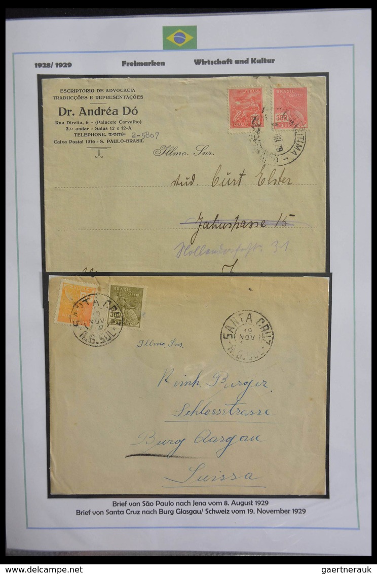 Brasilien: 1894-1964: Stunning and mouthwatering collection of mainly airmail covers, wonderful fres