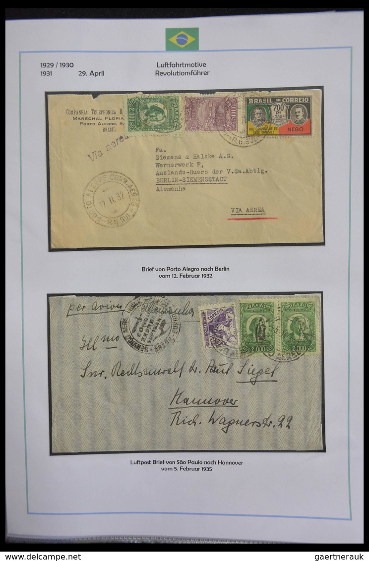 Brasilien: 1894-1964: Stunning and mouthwatering collection of mainly airmail covers, wonderful fres