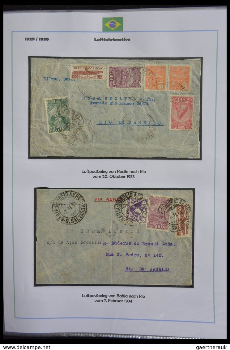 Brasilien: 1894-1964: Stunning and mouthwatering collection of mainly airmail covers, wonderful fres