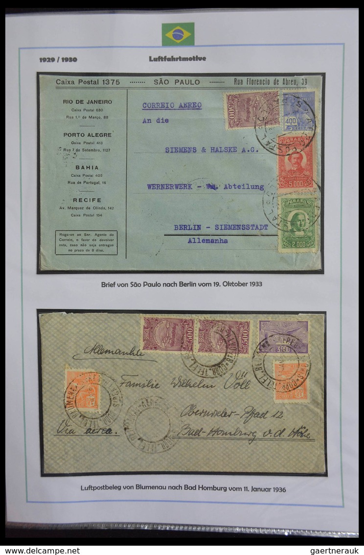 Brasilien: 1894-1964: Stunning and mouthwatering collection of mainly airmail covers, wonderful fres