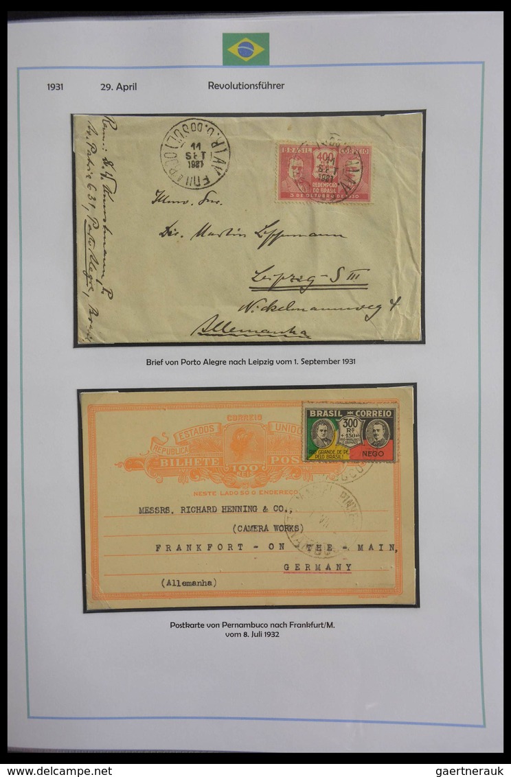 Brasilien: 1894-1964: Stunning and mouthwatering collection of mainly airmail covers, wonderful fres