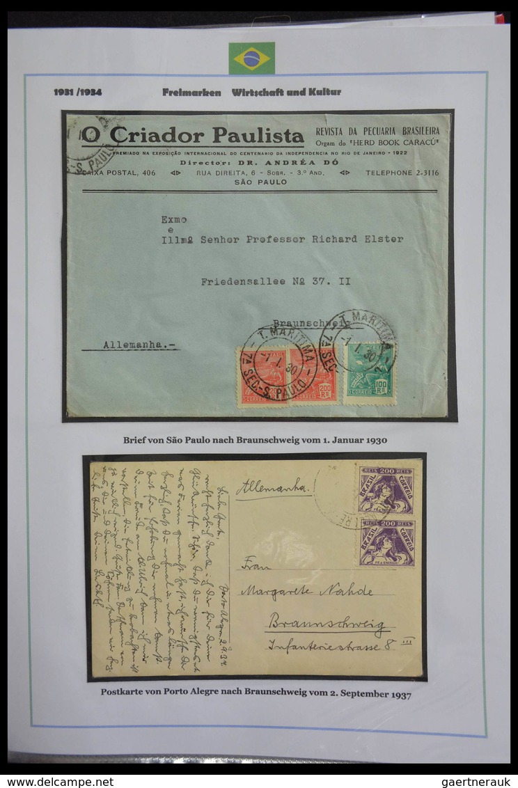 Brasilien: 1894-1964: Stunning and mouthwatering collection of mainly airmail covers, wonderful fres