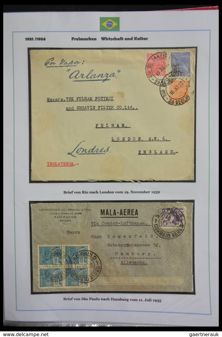 Brasilien: 1894-1964: Stunning and mouthwatering collection of mainly airmail covers, wonderful fres