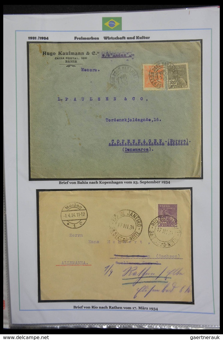 Brasilien: 1894-1964: Stunning and mouthwatering collection of mainly airmail covers, wonderful fres