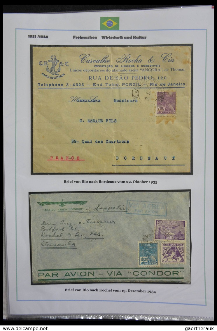 Brasilien: 1894-1964: Stunning and mouthwatering collection of mainly airmail covers, wonderful fres