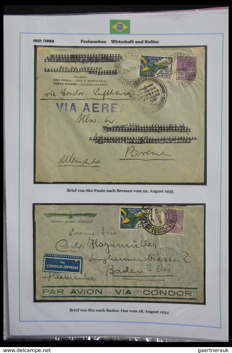 Brasilien: 1894-1964: Stunning and mouthwatering collection of mainly airmail covers, wonderful fres