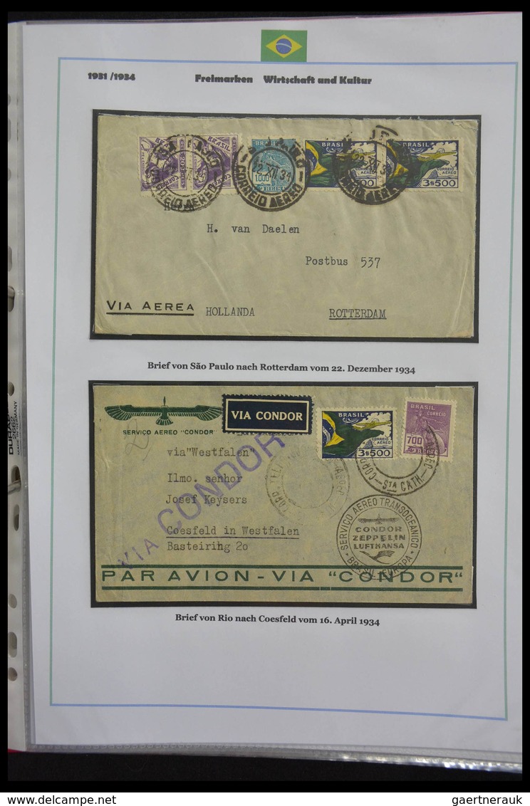 Brasilien: 1894-1964: Stunning and mouthwatering collection of mainly airmail covers, wonderful fres