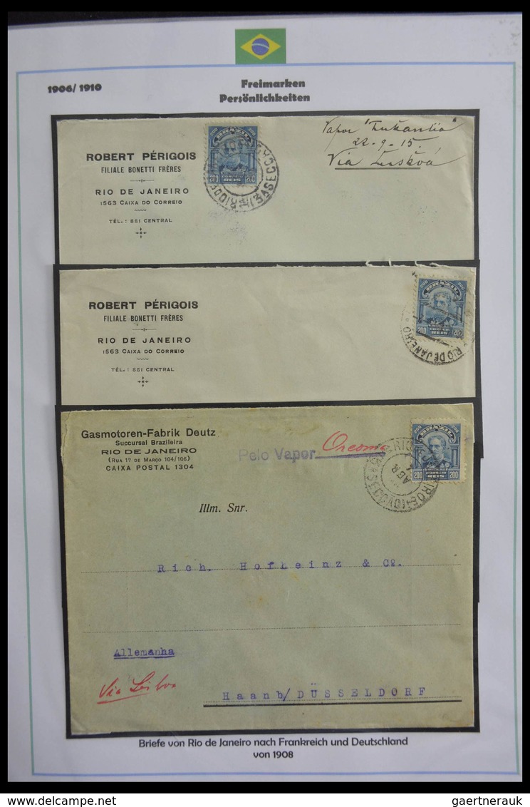 Brasilien: 1894-1964: Stunning and mouthwatering collection of mainly airmail covers, wonderful fres