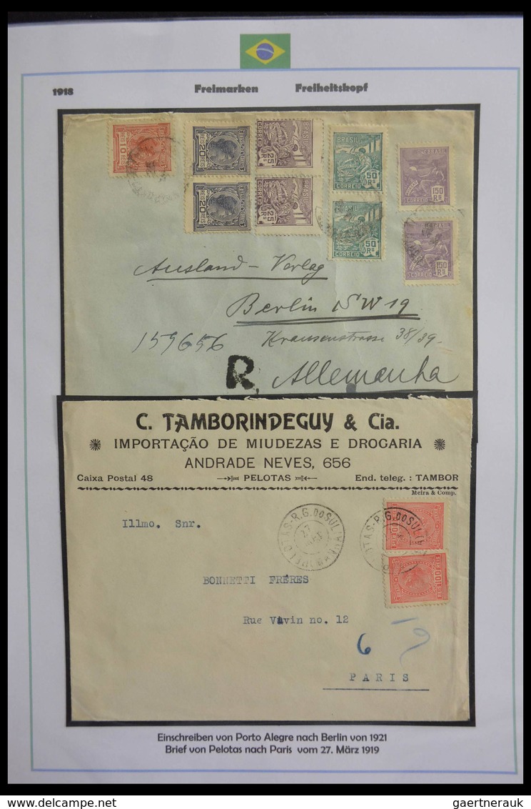 Brasilien: 1894-1964: Stunning and mouthwatering collection of mainly airmail covers, wonderful fres