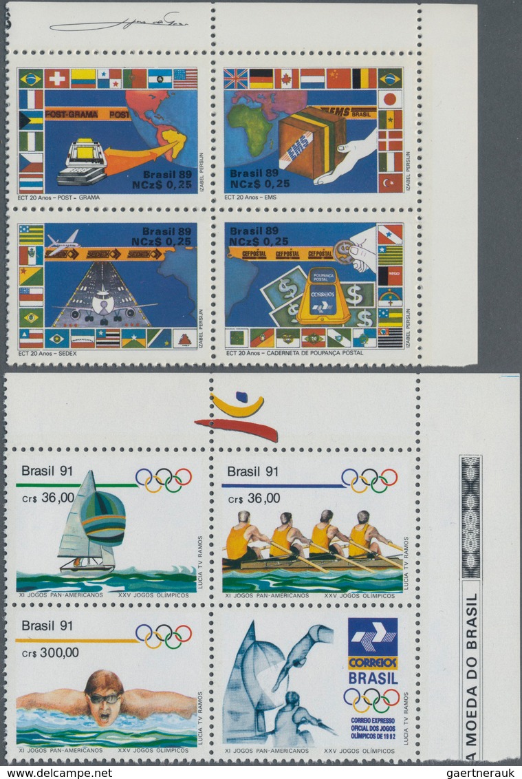 Brasilien: 1989/1991, Accumulation Of Five Different Thematic Issues As Single Stamps Or Complete Se - Gebraucht