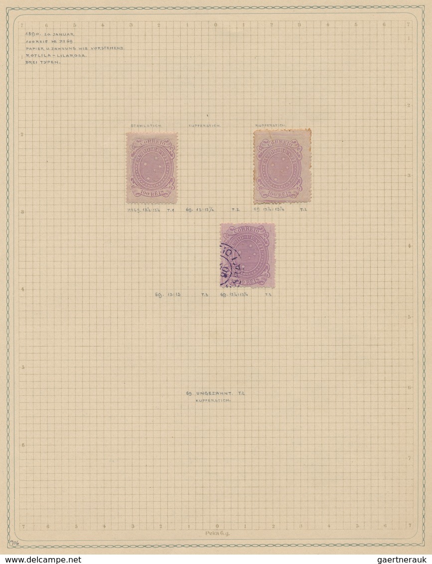 Brasilien - Besonderheiten: 1890-1910: Collection Of About 300 Definitives, Mint And Used, From 1890 - Sonstige & Ohne Zuordnung