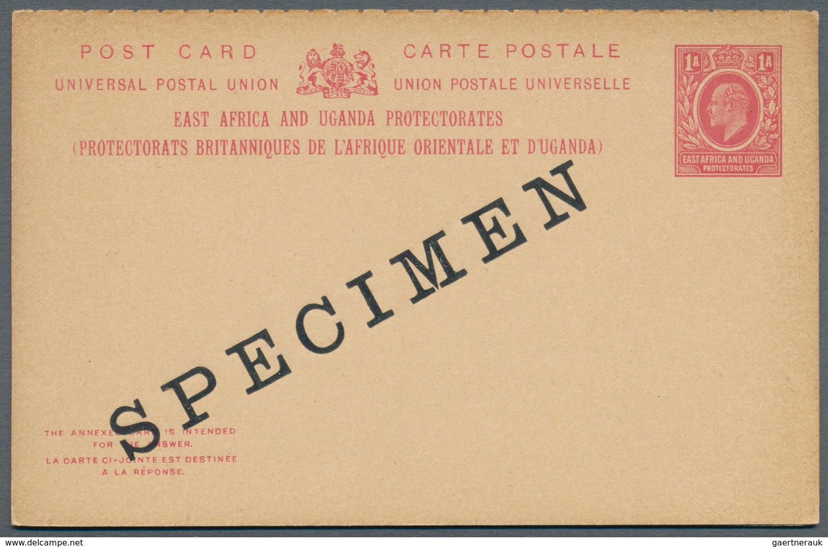 Britisch-Ostafrika Und Uganda - Ganzsachen: 1903/1912, Collection Of 41 Different Unused Stationerie - Herrschaften Von Ostafrika Und Uganda