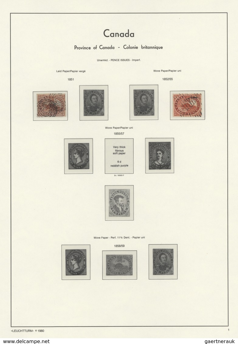 Canada: 1851/1940 (ca.), Colony/Dominion, Used Collection On Lighthouse Pages With Strength In The Q - Sammlungen