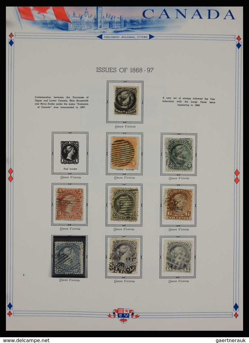 Canada: 1851-1972: Very Well Filled, MNH, Mint Hinged And Used Collection Canada 1851-1972 In White - Sammlungen