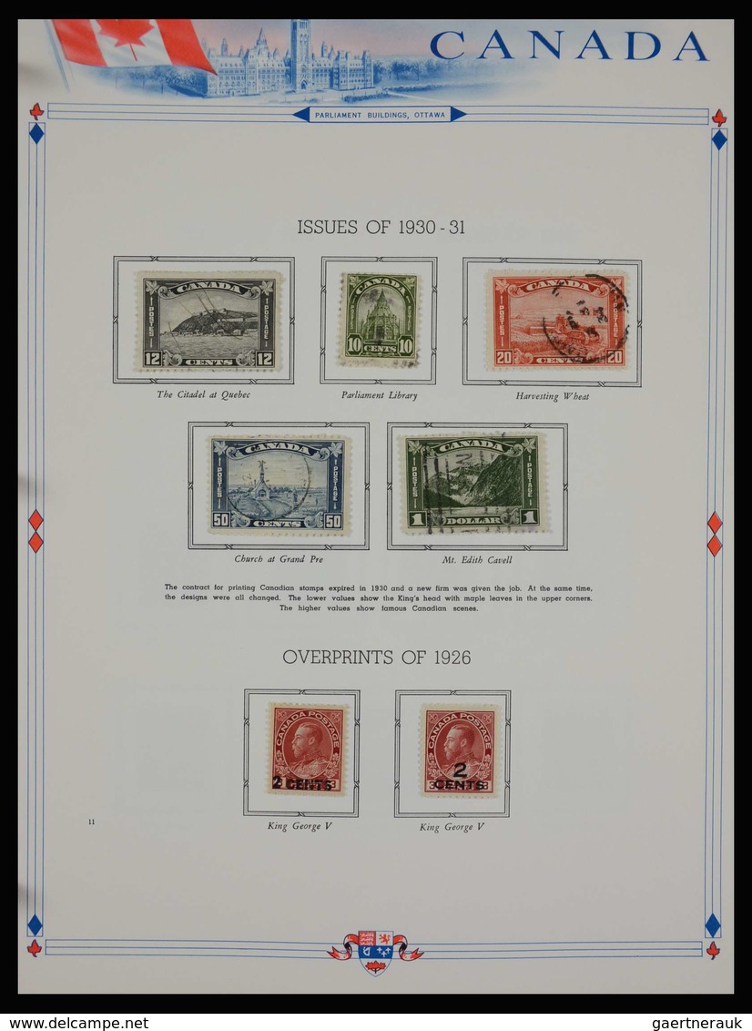 Canada: 1851-1972: Very Well Filled, MNH, Mint Hinged And Used Collection Canada 1851-1972 In White - Sammlungen