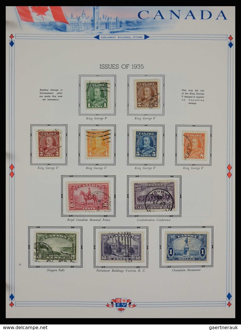 Canada: 1851-1972: Very Well Filled, MNH, Mint Hinged And Used Collection Canada 1851-1972 In White - Sammlungen