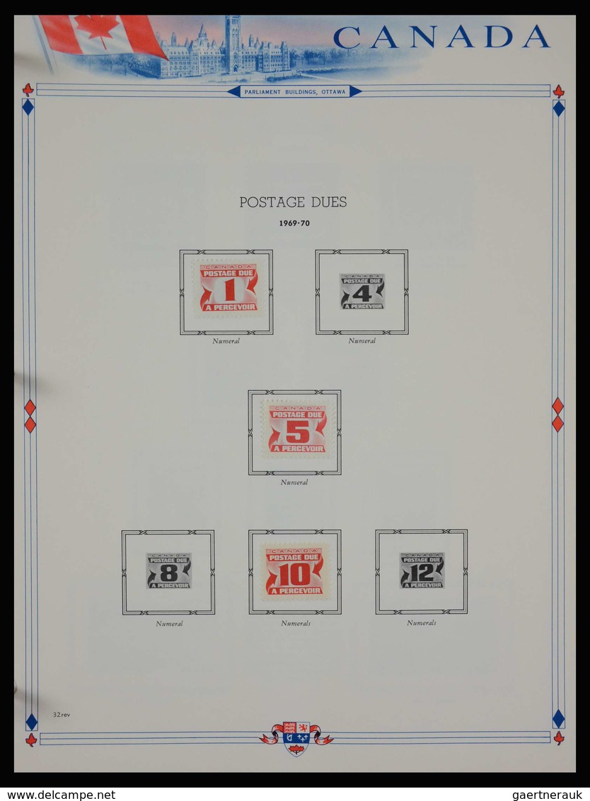 Canada: 1851-1972: Very well filled, MNH, mint hinged and used collection Canada 1851-1972 in White