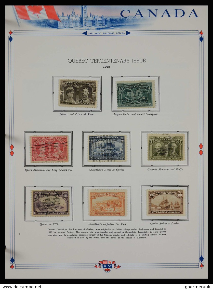 Canada: 1851-1972: Very well filled, MNH, mint hinged and used collection Canada 1851-1972 in White