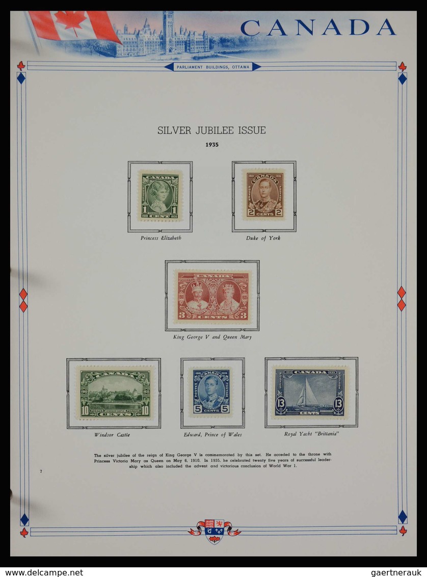 Canada: 1851-1972: Very well filled, MNH, mint hinged and used collection Canada 1851-1972 in White