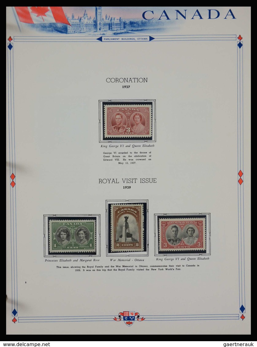 Canada: 1851-1972: Very well filled, MNH, mint hinged and used collection Canada 1851-1972 in White