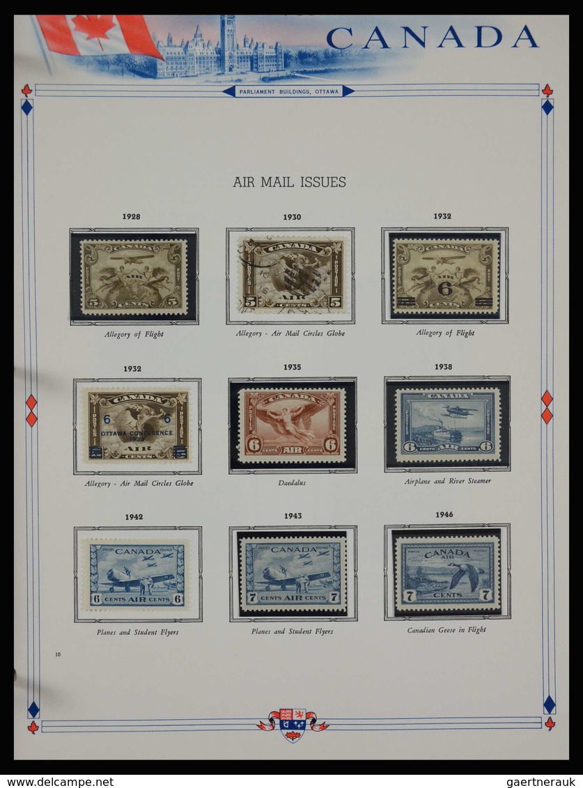 Canada: 1851-1972: Very well filled, MNH, mint hinged and used collection Canada 1851-1972 in White