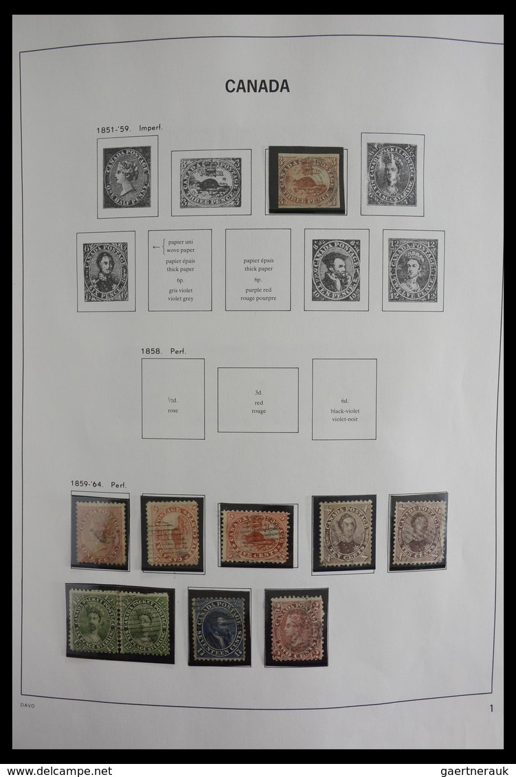 Canada: 1851-2000: Very Well Filled, Used Collection Canada 1851-2000 In Davo Album. Collection Cont - Sammlungen