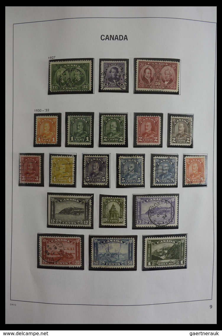 Canada: 1851-2000: Very Well Filled, Used Collection Canada 1851-2000 In Davo Album. Collection Cont - Sammlungen