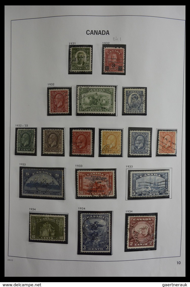 Canada: 1851-2000: Very Well Filled, Used Collection Canada 1851-2000 In Davo Album. Collection Cont - Sammlungen