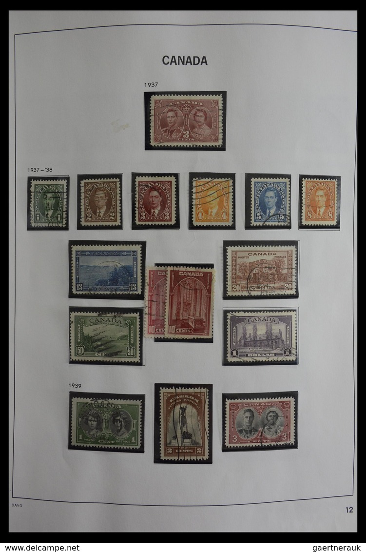 Canada: 1851-2000: Very well filled, used collection Canada 1851-2000 in Davo album. Collection cont