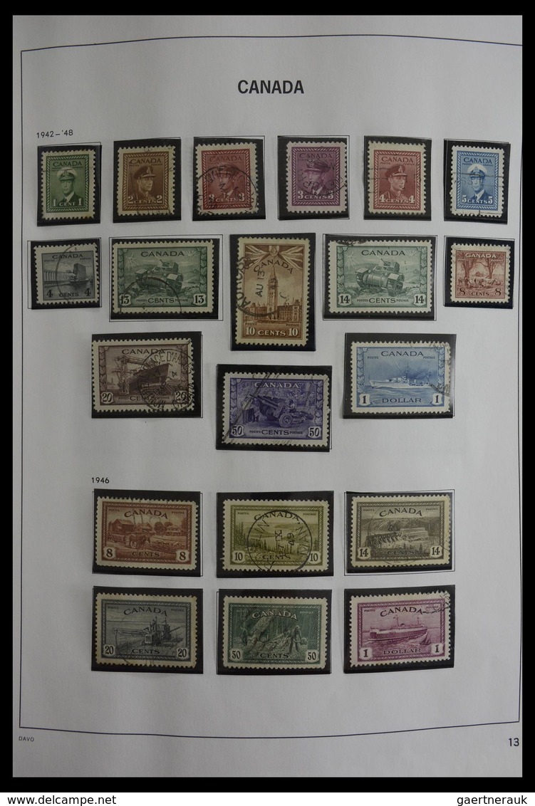 Canada: 1851-2000: Very well filled, used collection Canada 1851-2000 in Davo album. Collection cont