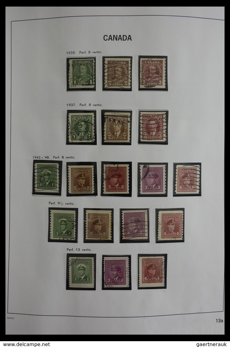 Canada: 1851-2000: Very well filled, used collection Canada 1851-2000 in Davo album. Collection cont