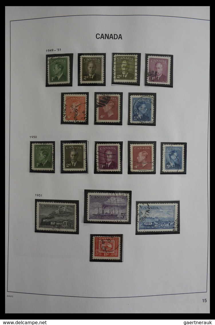 Canada: 1851-2000: Very well filled, used collection Canada 1851-2000 in Davo album. Collection cont