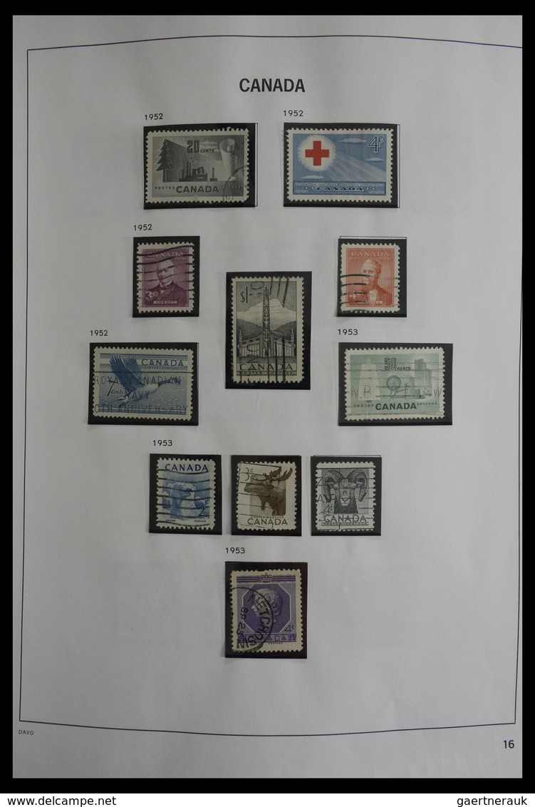 Canada: 1851-2000: Very well filled, used collection Canada 1851-2000 in Davo album. Collection cont