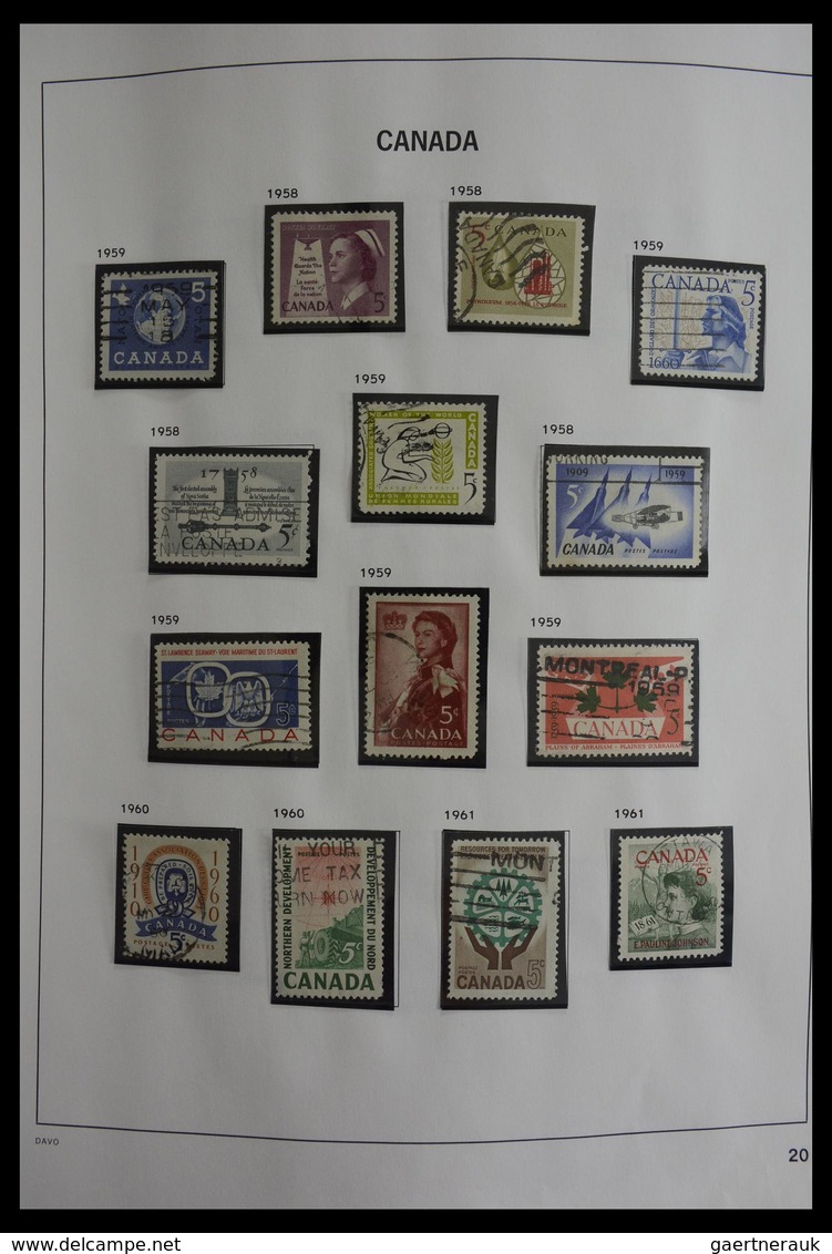 Canada: 1851-2000: Very well filled, used collection Canada 1851-2000 in Davo album. Collection cont