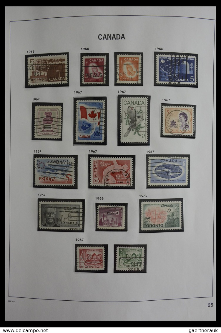 Canada: 1851-2000: Very well filled, used collection Canada 1851-2000 in Davo album. Collection cont