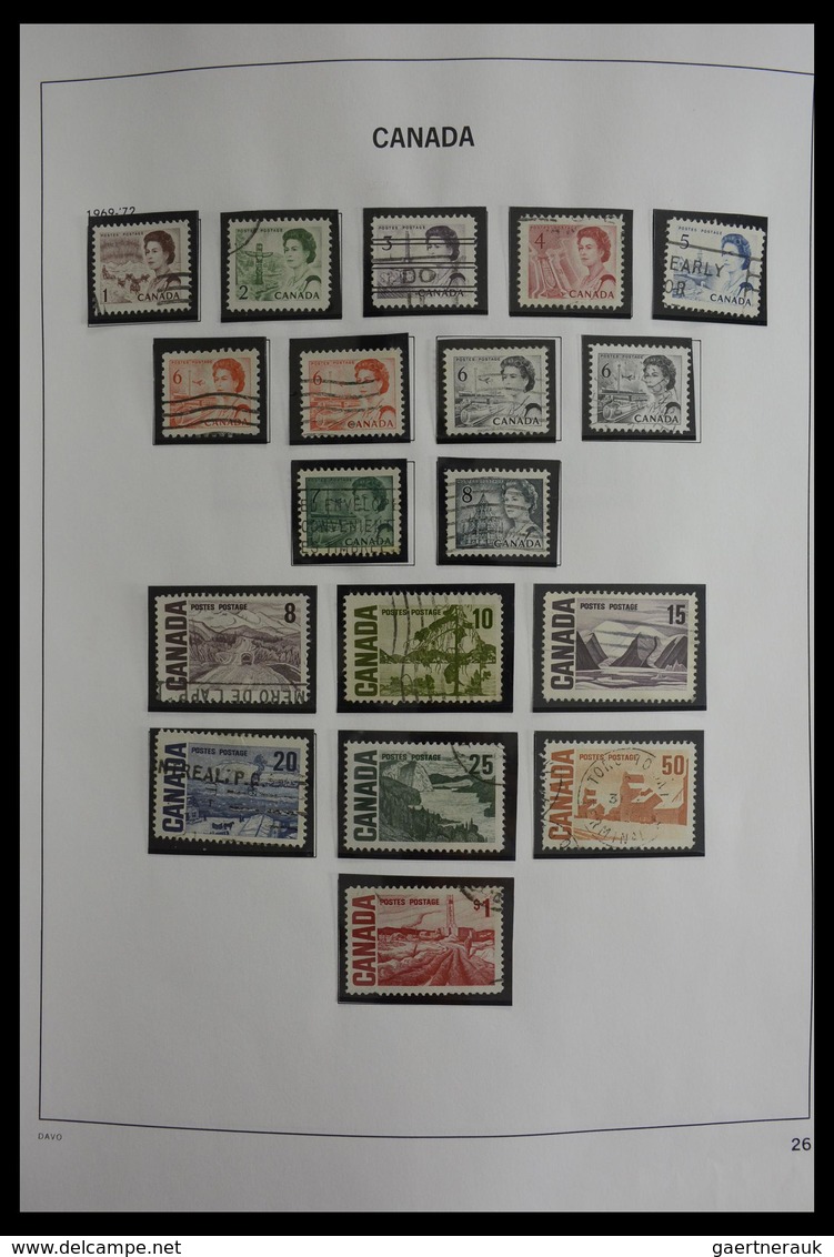 Canada: 1851-2000: Very well filled, used collection Canada 1851-2000 in Davo album. Collection cont